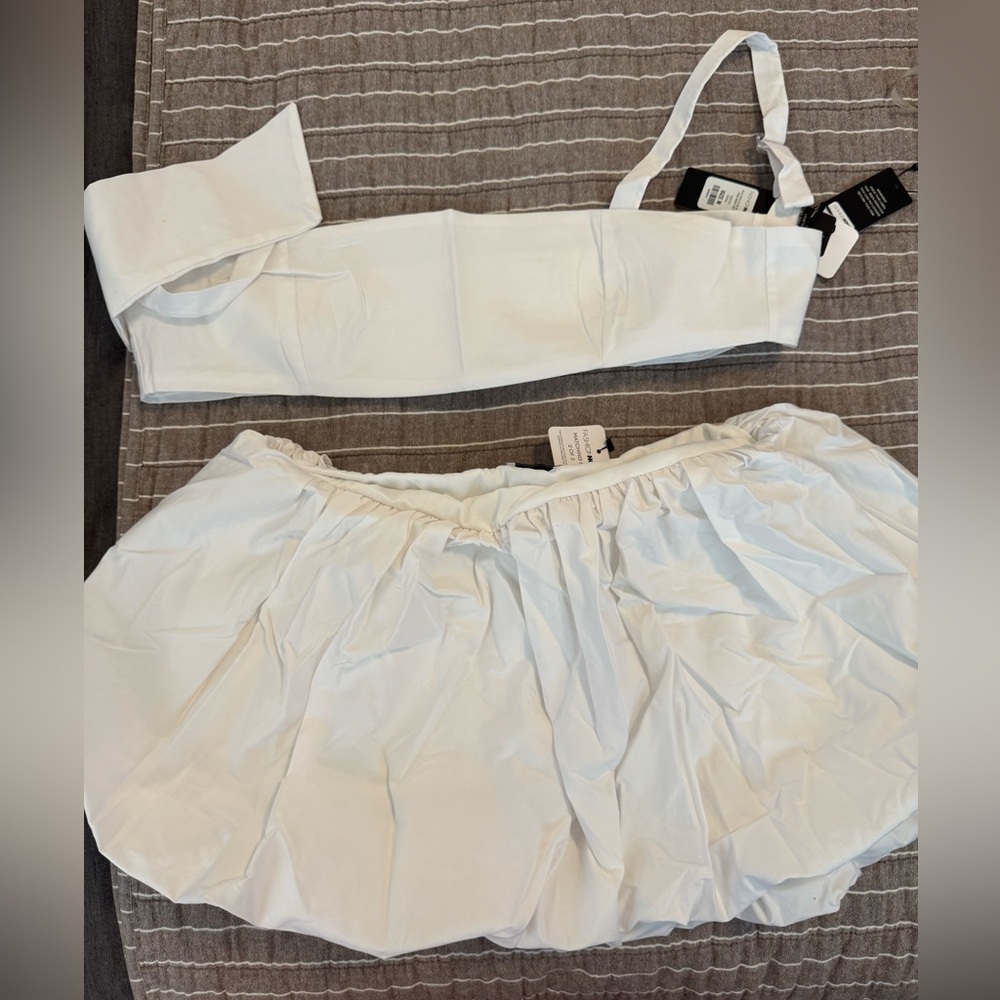 Fashion nova bubble skirt set BNWT
